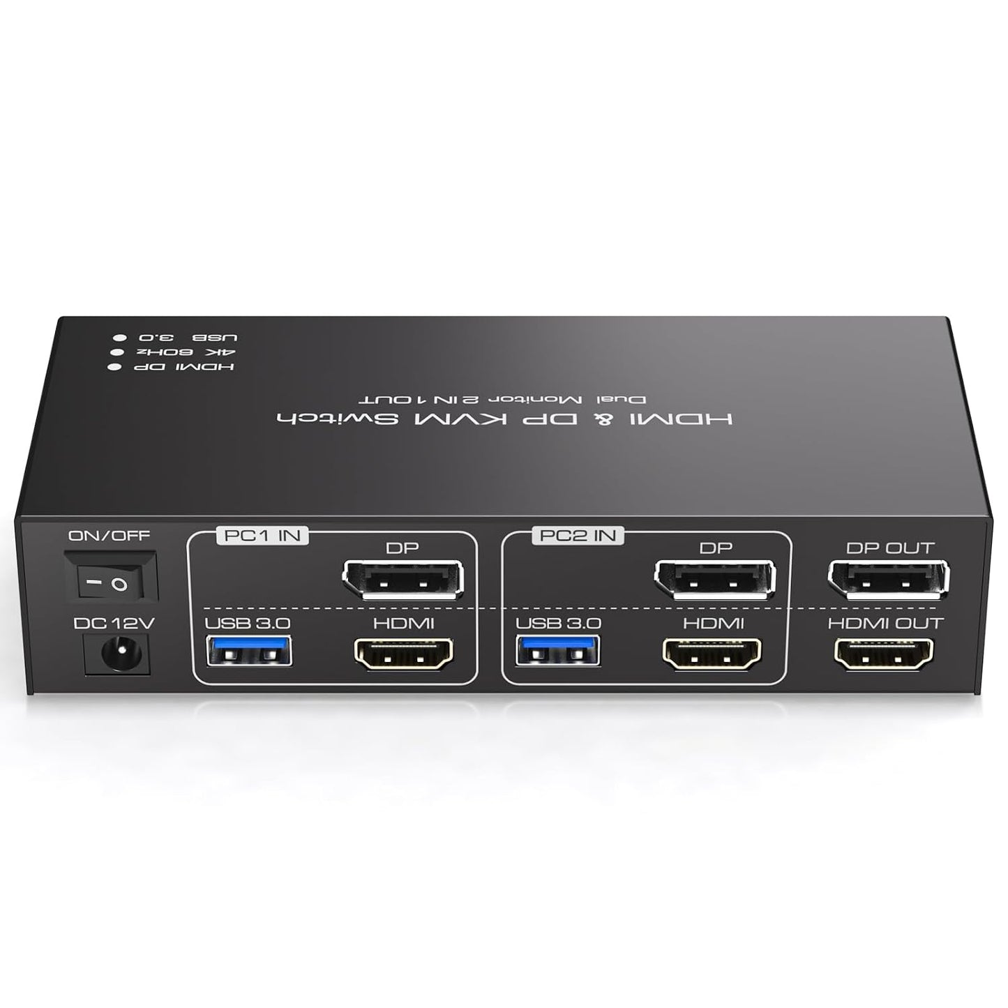 HDMI Displayport KVM Switch for Dual Monitors and 2 PCs
