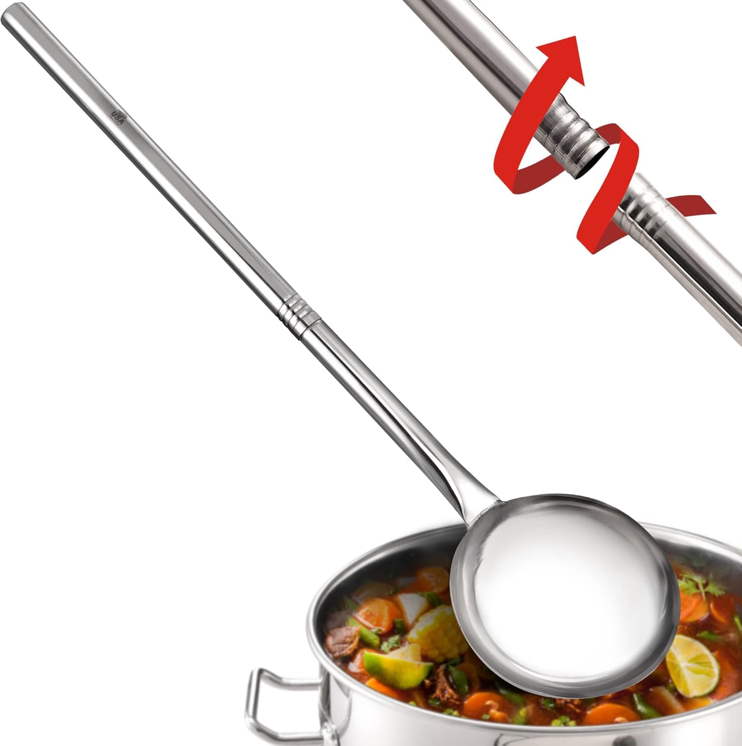 ARC LS090 36 Inch Stainless Steel Crawfish Boil Spoon for Cooking
