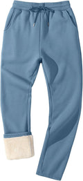 Fleece Lined Sherpa Sweatpants for Men - Winter Warm Jogger