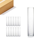 Premium Tall Clear Cylinder Glass Vases for Events and Décor