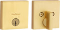 Kwikset Downtown Deadbolt Lock Satin Brass - Secure, Rekeyable