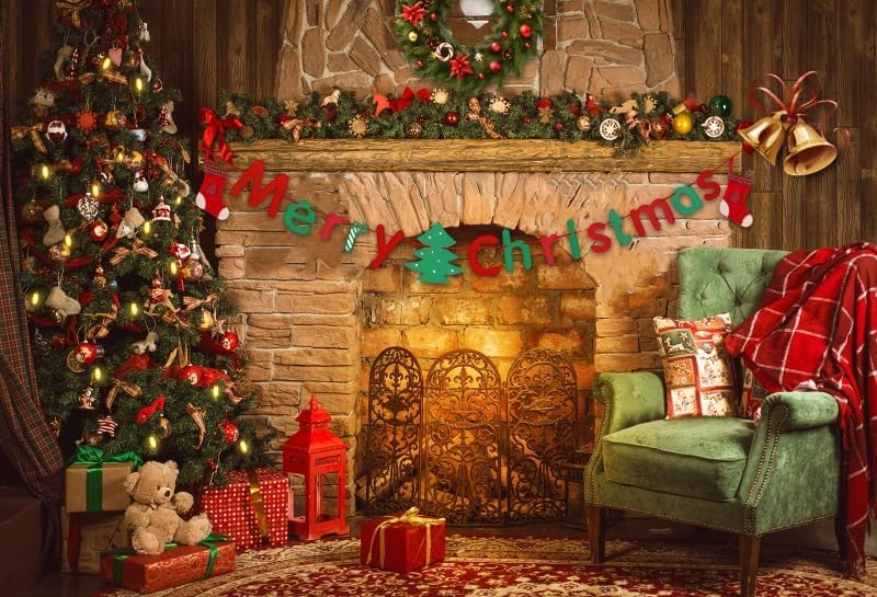 Polyester Christmas Backdrop for Holiday Photoshoot Fun