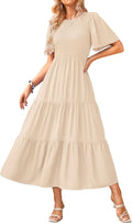Smocked Flutter Sleeve Midi Dress 2025 - Flowy Summer Fit
