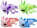 Axolotl Plush Pillow 4-Pack - Soft Cute Stuffed Toys for Kids