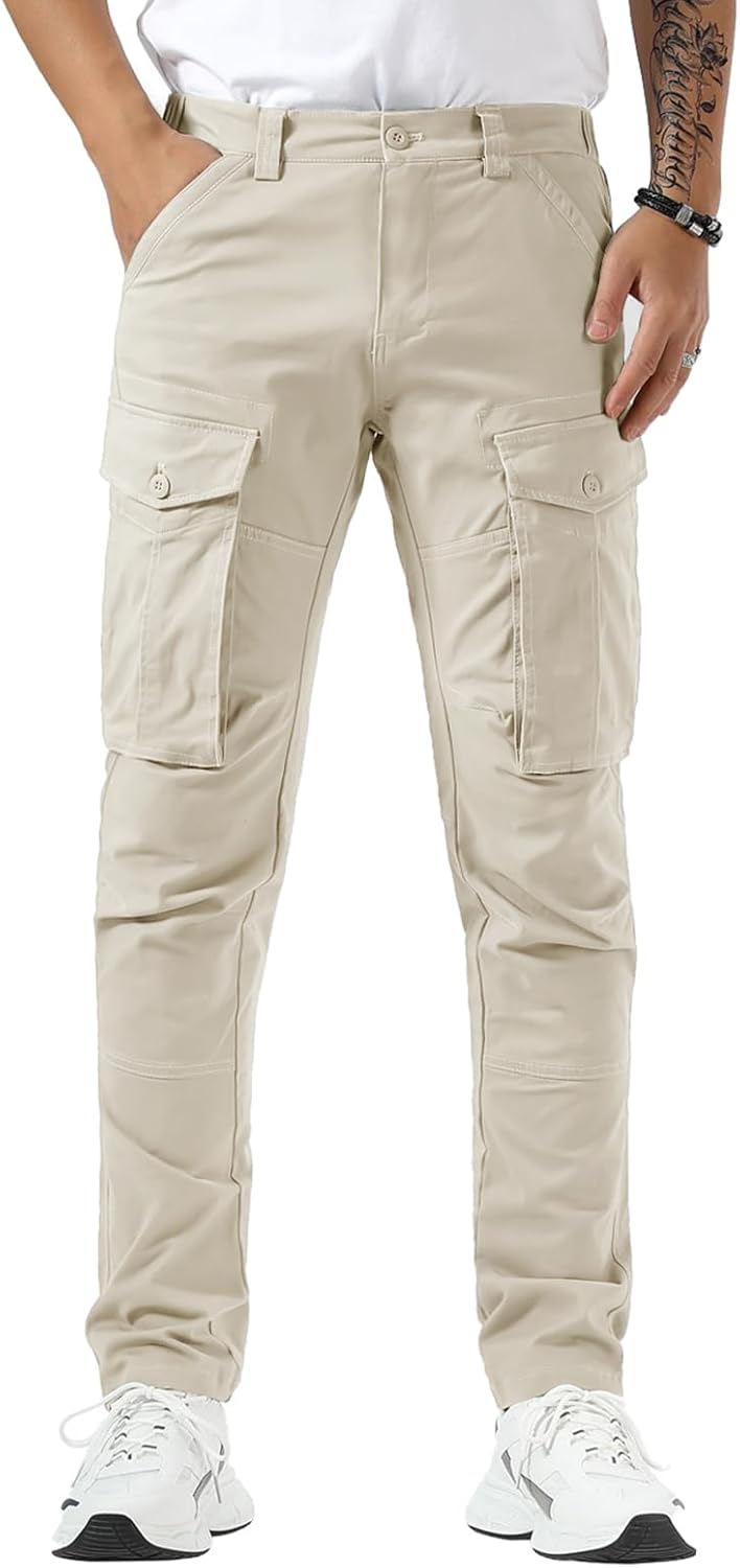 Pacific Blue Cargo Pants for Men and Women with Slim Fit Design