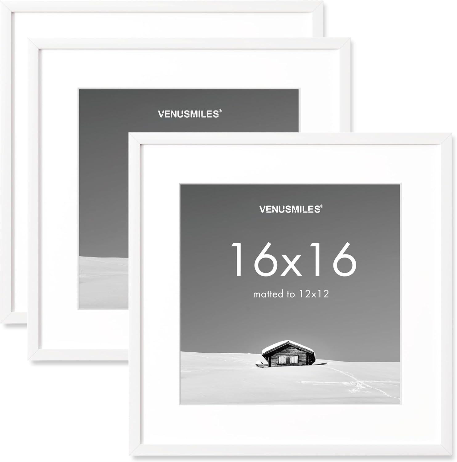 16x16 Picture Frame Set - Versatile Wall Hanging Frames