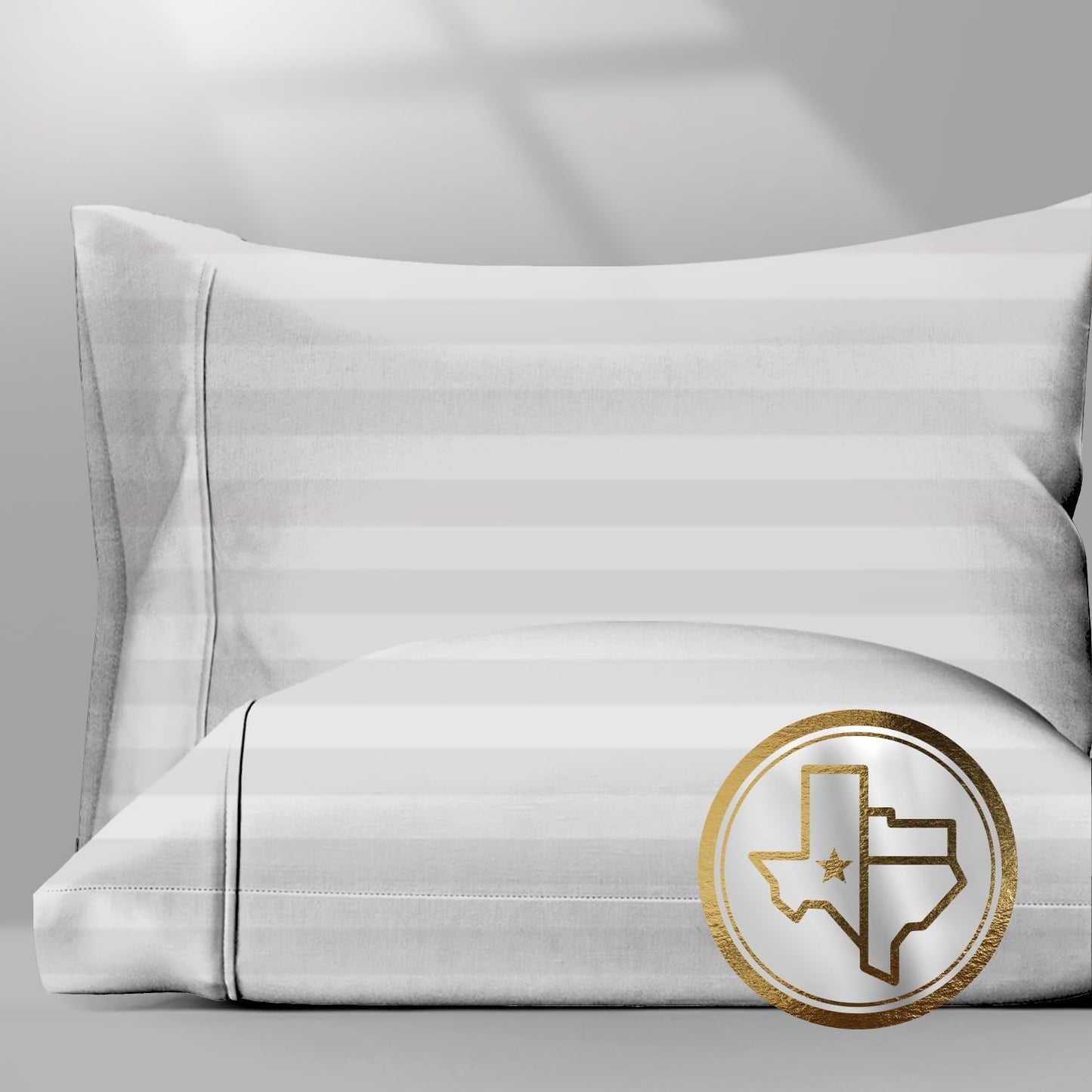 100% Egyptian Cotton King Size Pillow Cases for Ultimate Luxury