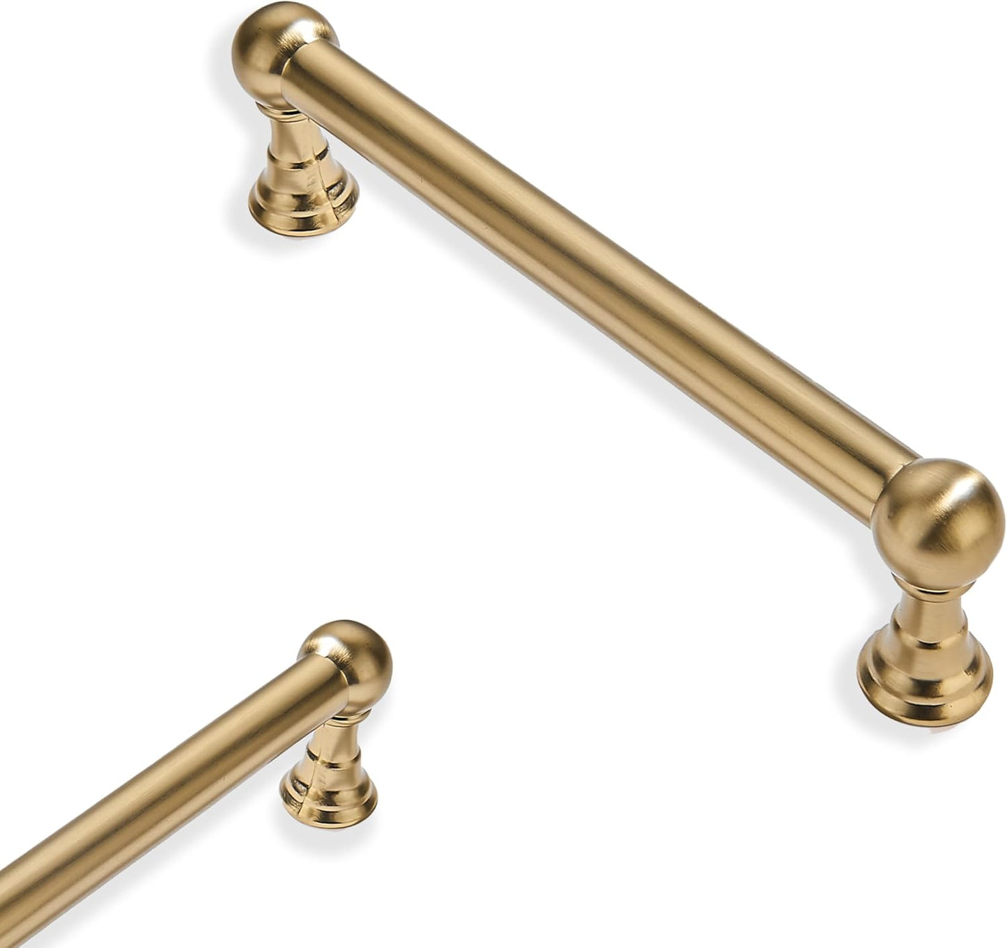 3-3/4 Inch Brushed Brass Cabinet Pulls for Stylish Decor