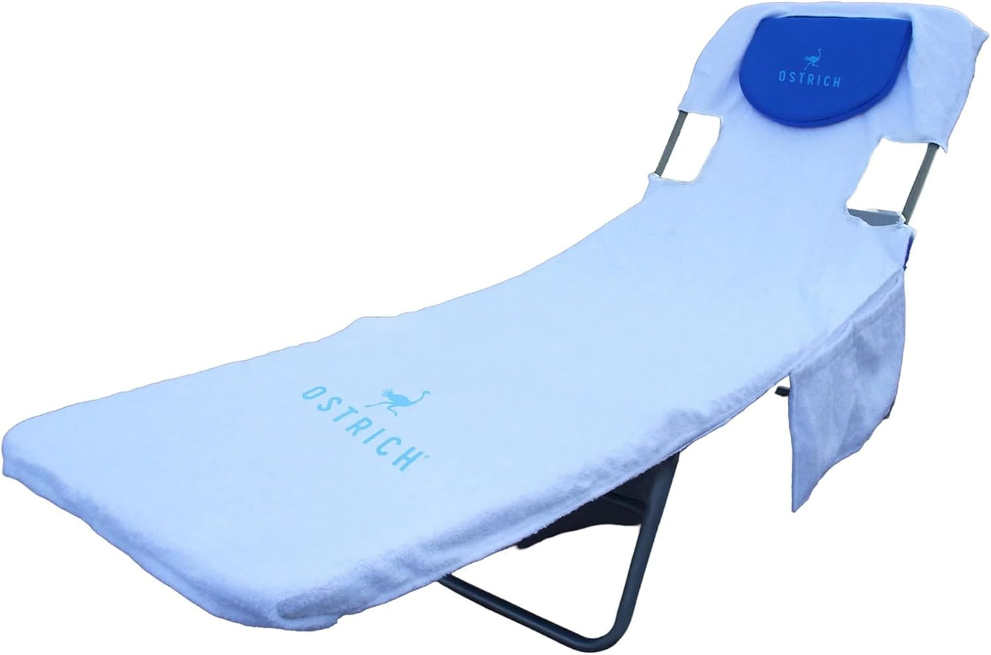 Ostrich Custom Fitted Beach Towel for Chaise Lounge Chairs