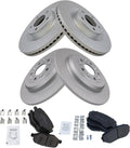 Front & Rear Semi-Metallic Brake Pad and Rotor Kit for 2011-15