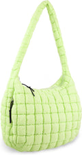 Quilted Puffer Tote Bag Purse Puffy Crossbody Shoulder Bag UIXIZQ