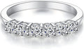 Moissanite Wedding Band for Women - Sparkling Eternity Ring Bands