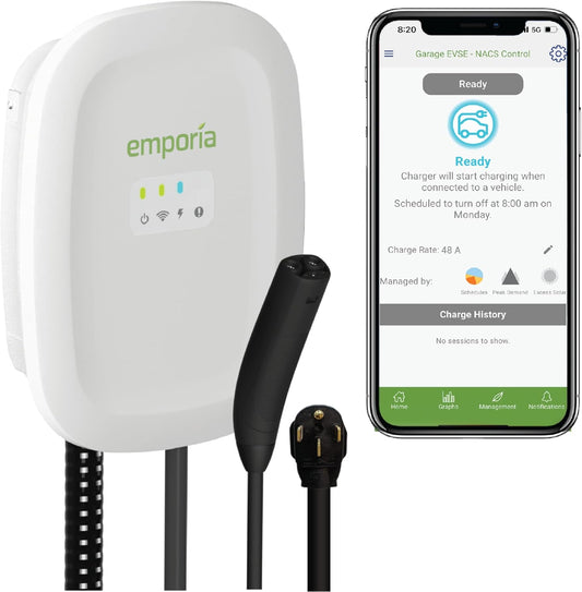 Fast-Charge Tesla & EVs 48Amp 240V UL, 25ft Cable