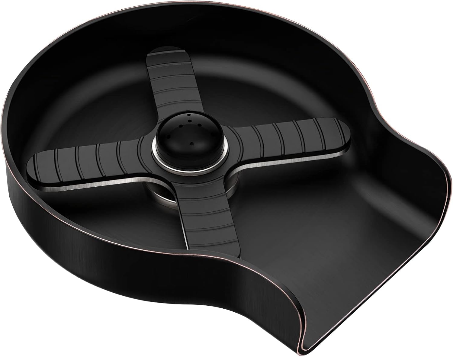 HGN Oil Rubbed Bronze Kitchen Sink Glass Rinser for Easy Cleaning