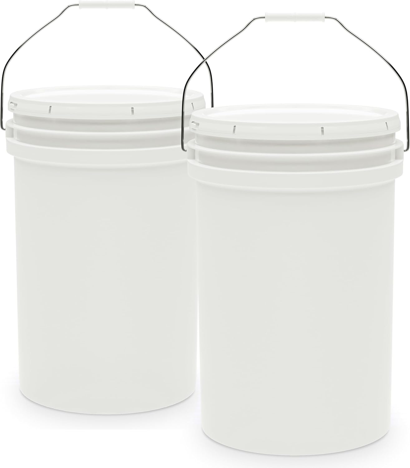 6.5-Gallon Heavy-Duty Bucket Pail with Lid for Multi-Use Storage
