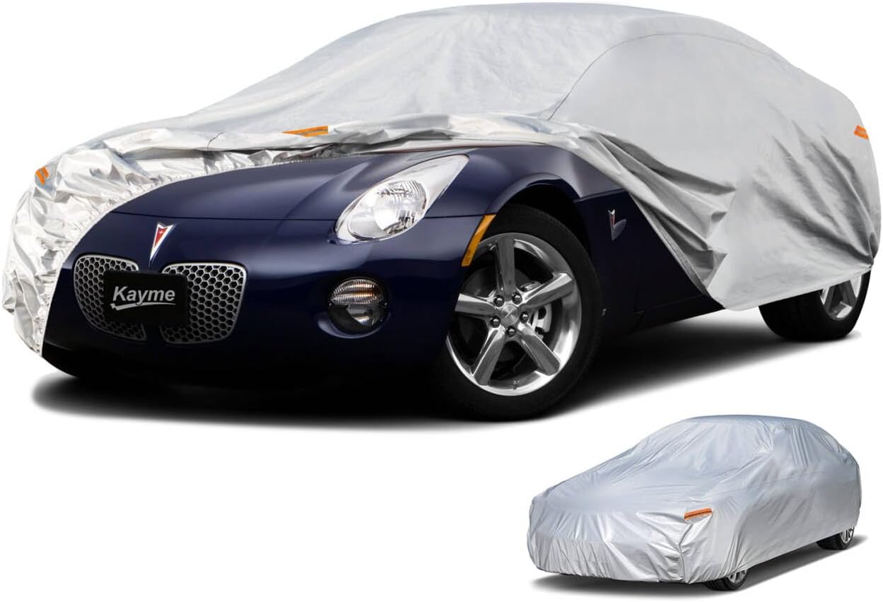 Kayme 6 Layers Car Cover for Pontiac Solstice - All Weather Protection