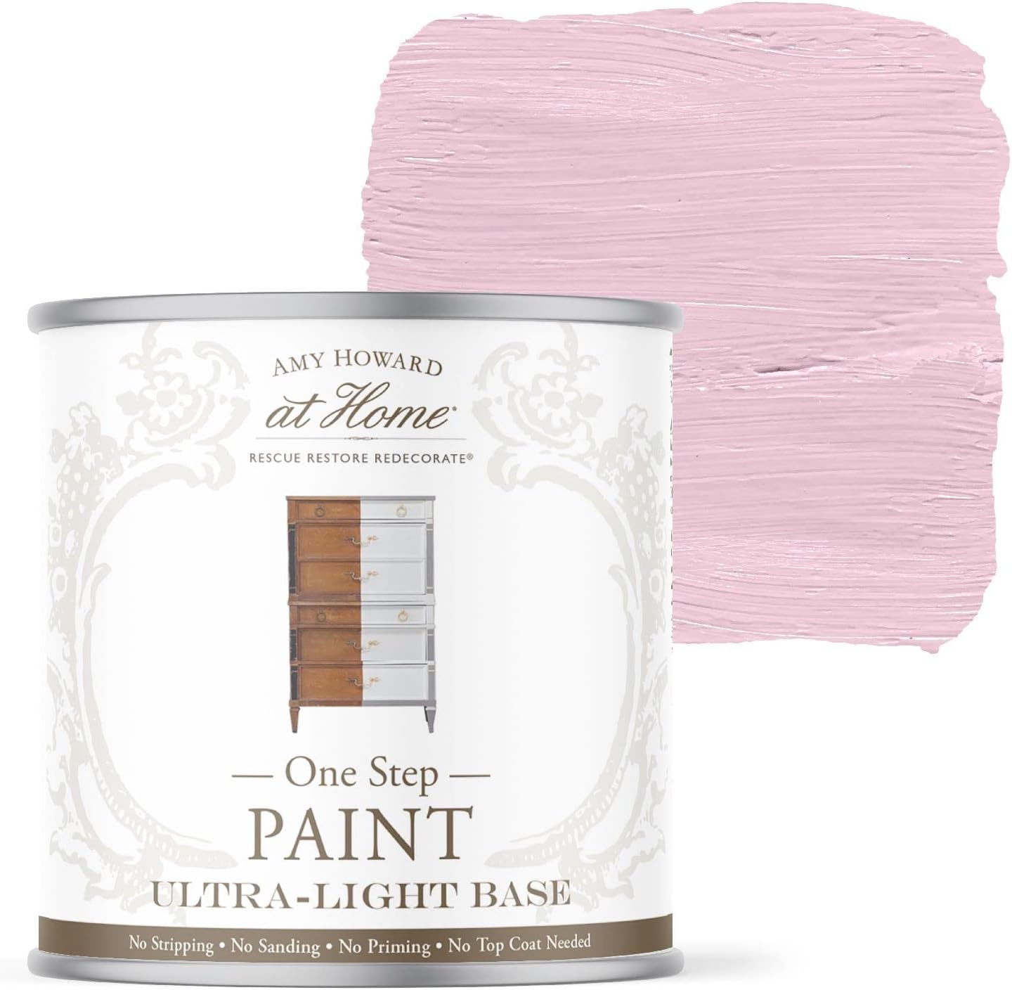 Chalk-Based One Step Paint for Furniture and Decor in Palmer Pink