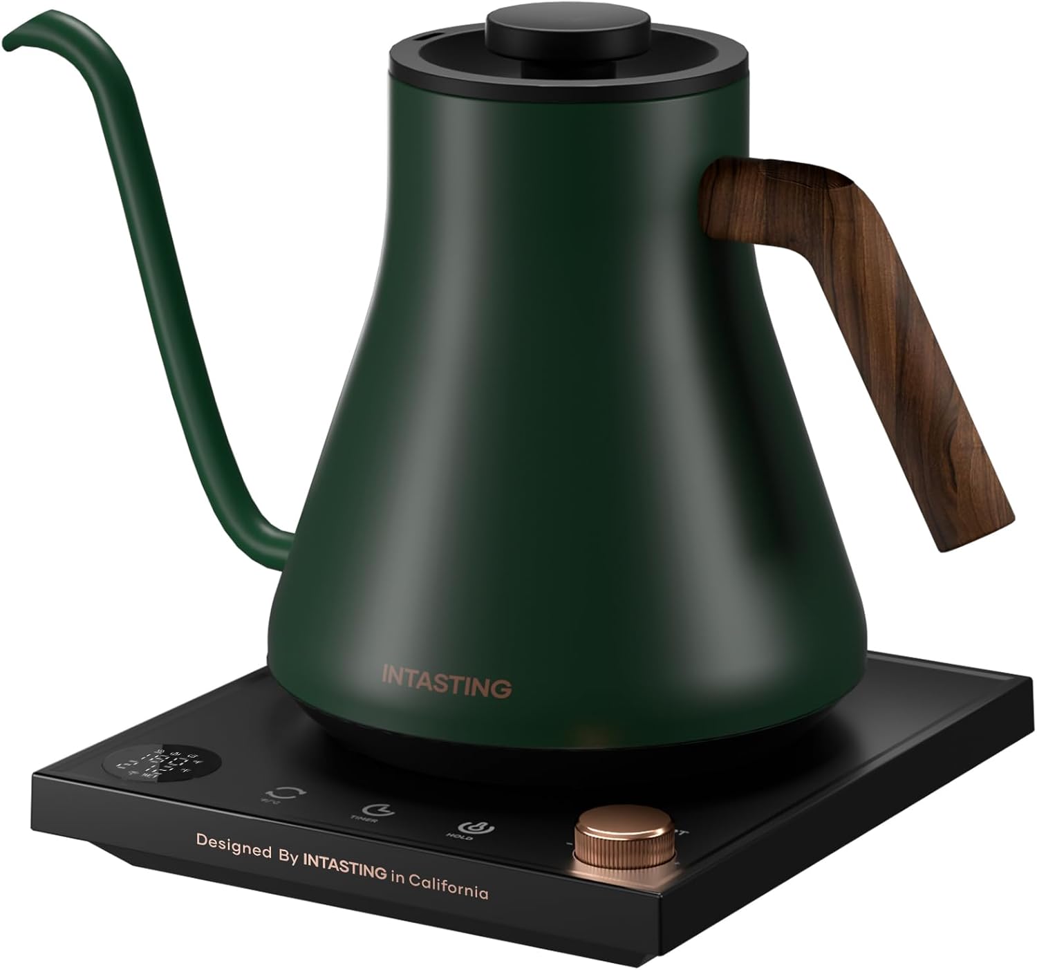 Electric Gooseneck Kettle with 1F Temperature Control for Coffee