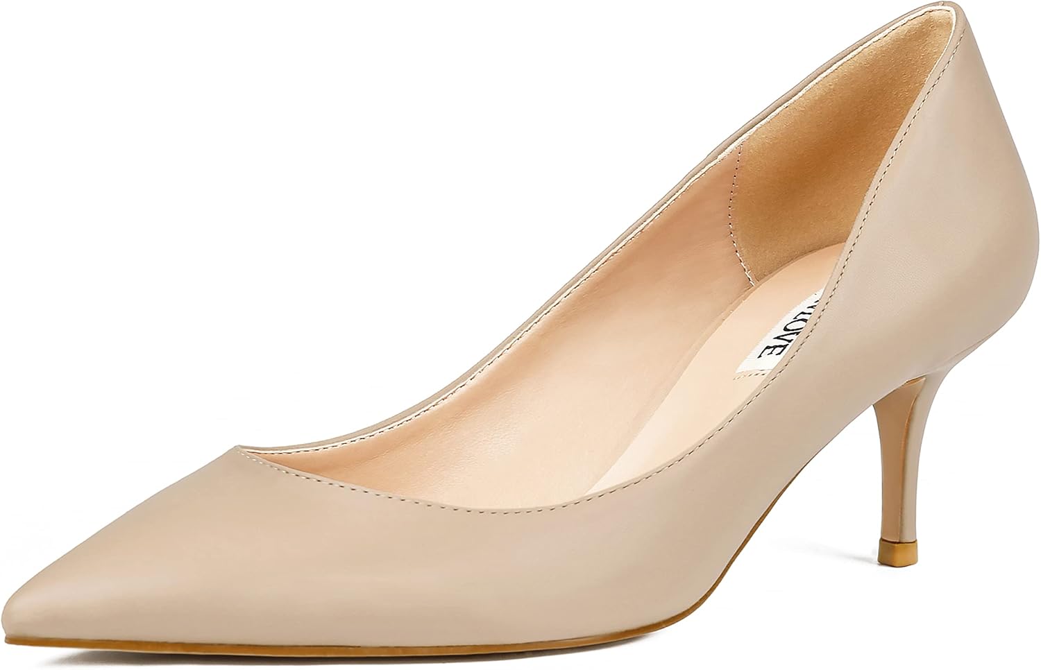 Stylish Low Heels Pointy Toe Kitten Heel Daily Pumps for Women