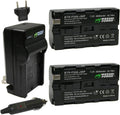 Wasabi Power Battery (2-Pack) and Charger for Sony L Series - Reliable