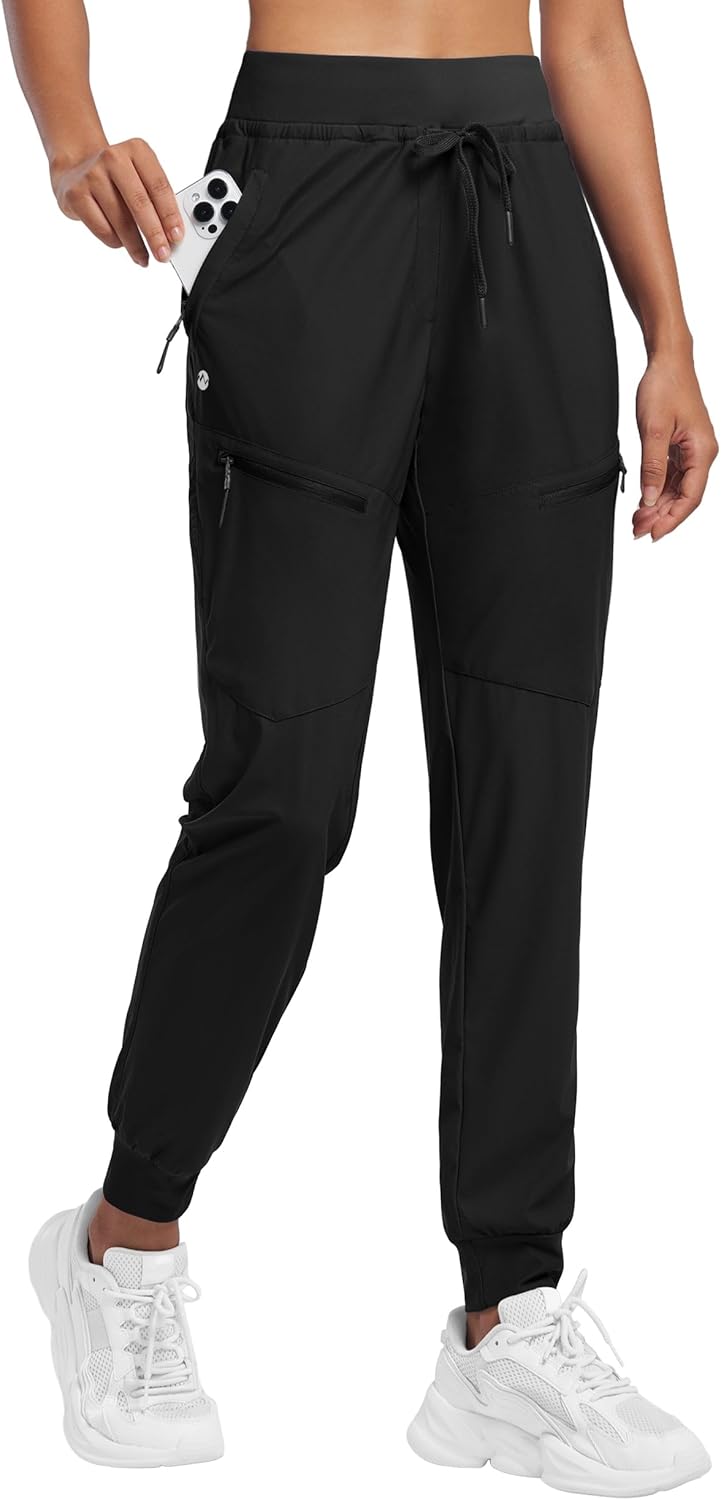 Willit Women's Joggers Lightweight Hiking Pants Quick Dry Travel