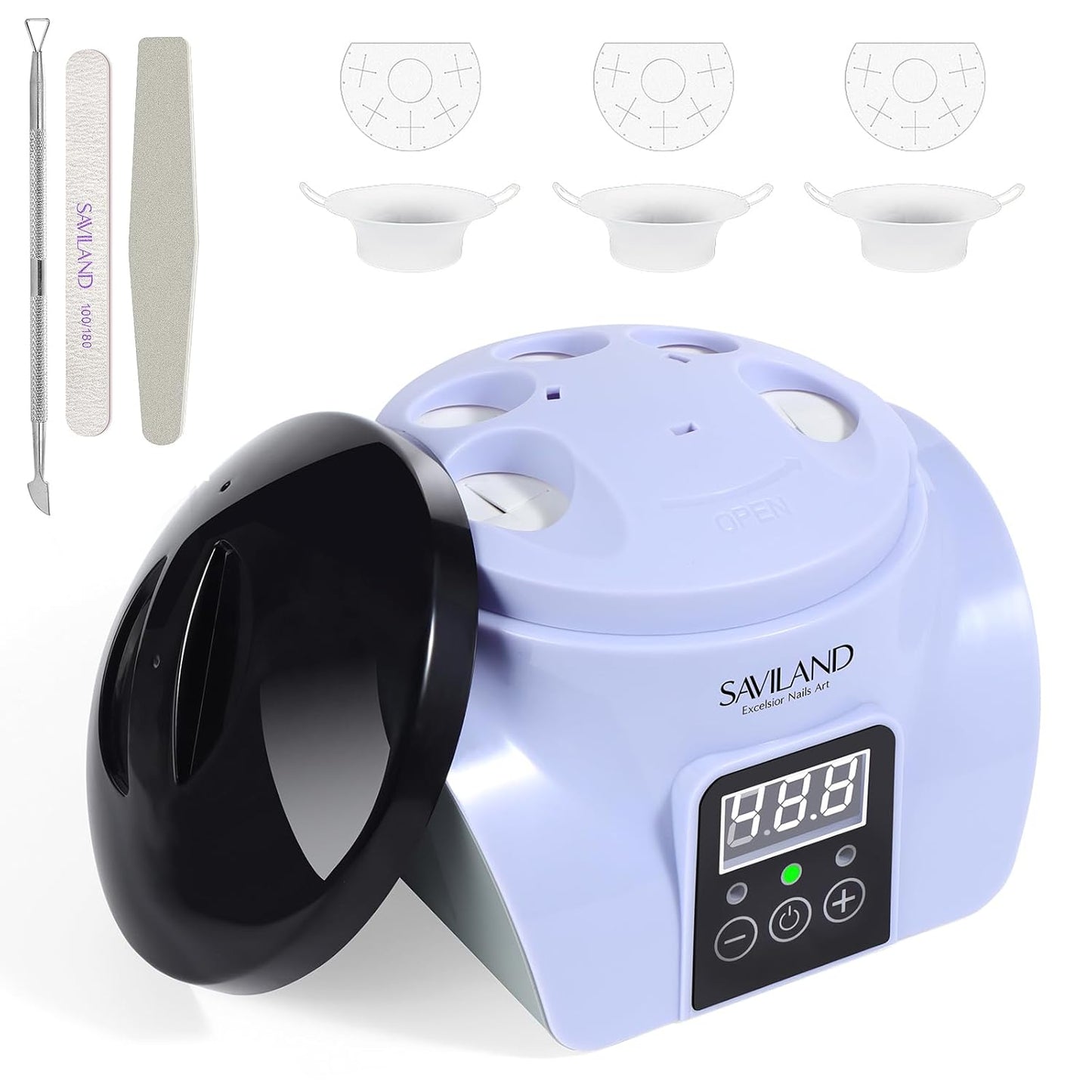 SAVILAND Electric Nail Polish Remover Machine for Gentle Care