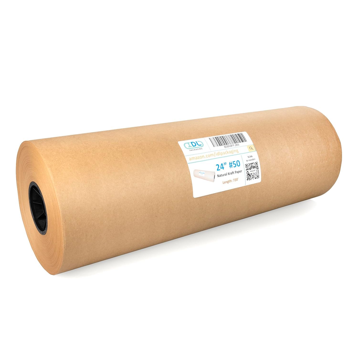Kraft Paper Roll 24in x 720ft - Heavy Duty Natural Brown