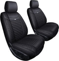 2 Front Seat Covers for 2009-2025 Ford F150 Truck - Waterproof Leather