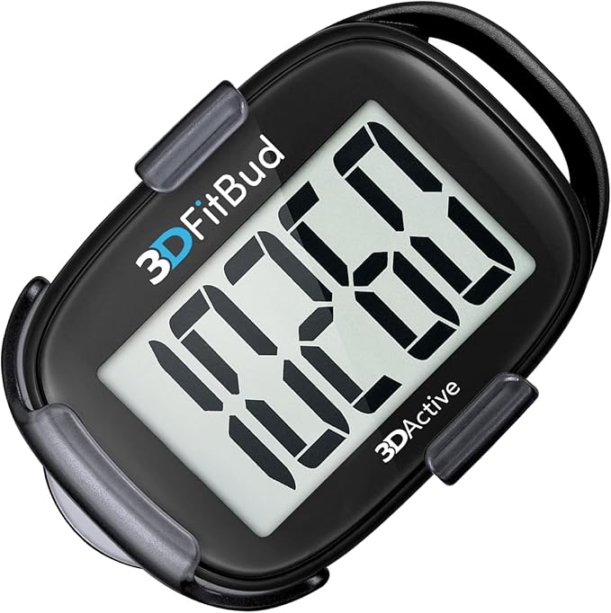 3DFitBud Simple Step Counter Walking Pedometer by 3DActive