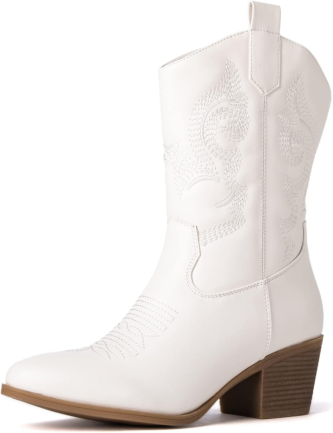 GLOBALWIN Women's Mid Calf Western Cowgirl Boots for Style
