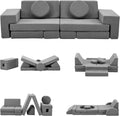 Karl home Kids Couch 14PCS Modular Convertible Sofa - Playroom Foam