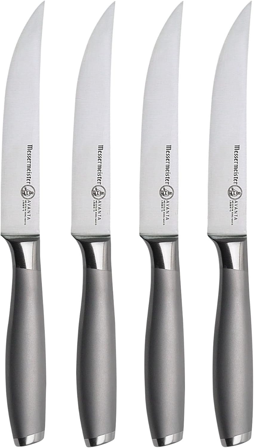 Messermeister Avanta 5 Fine Edge Steak Knife Set for Culinary Use