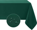 Rectangle Tablecloth 90 x 132 in Green - Waterproof, Wrinkle Resistant