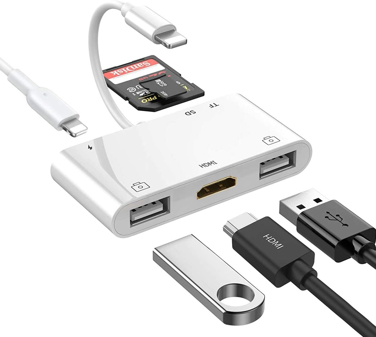 Lightning Hub iPad Adapter: 6-in-1 Multiport Solution