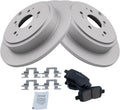 TRQ Rear Brake Pad & Rotor Kit Compatible with Acura MDX and Honda