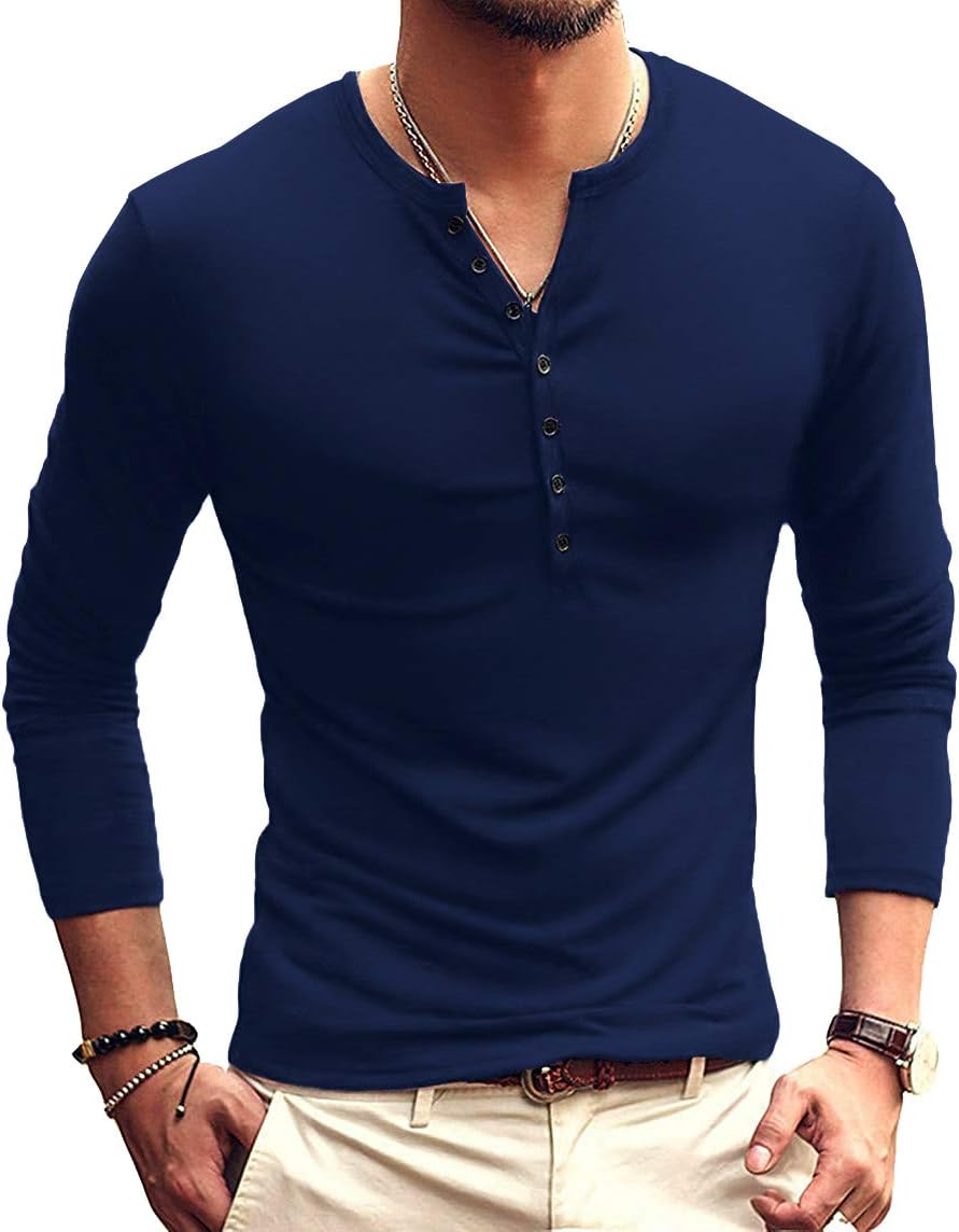 YTD Slim Fit Henley: Effortlessly Stylish