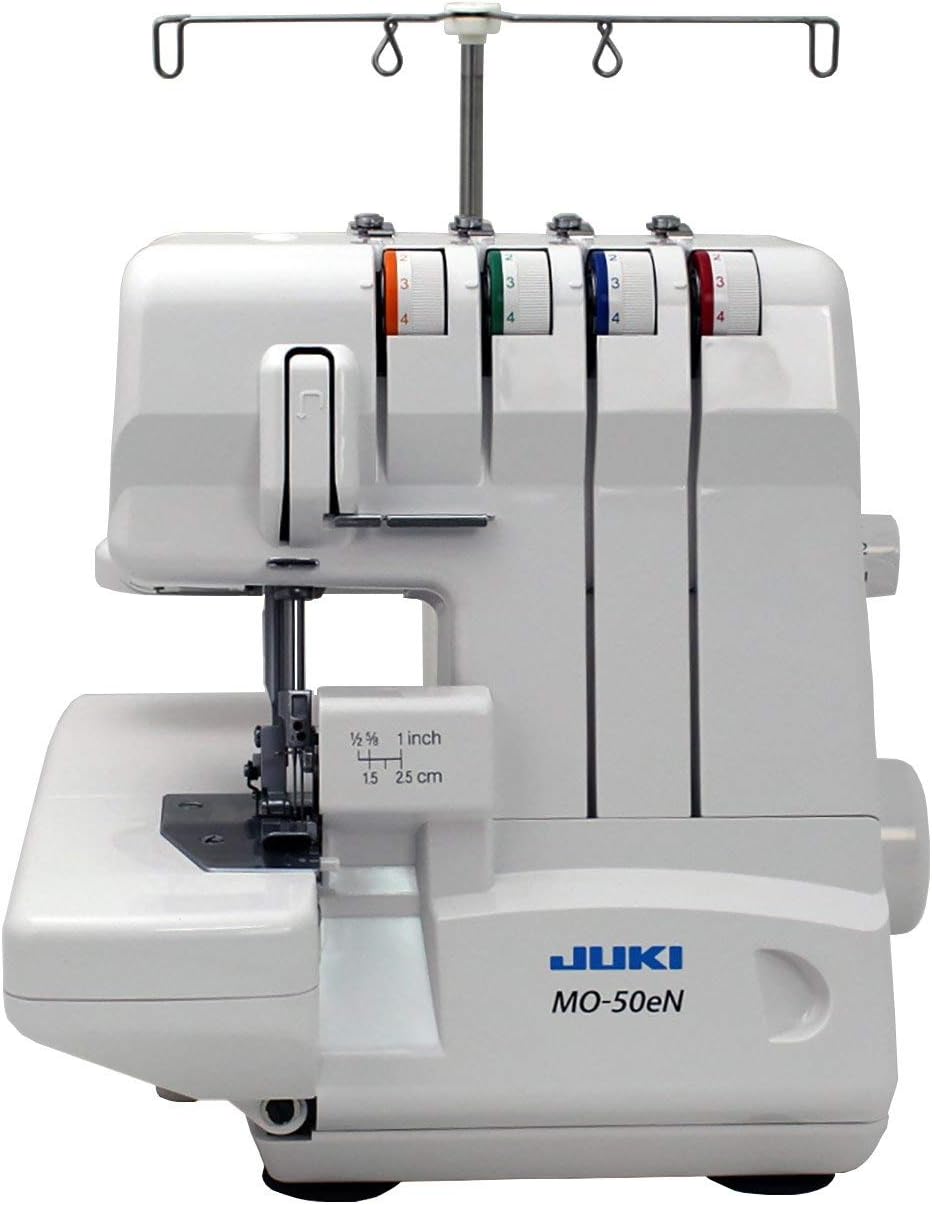 Juki MO-50E Serger with Lay In Tensions and Rolled Hem Feature