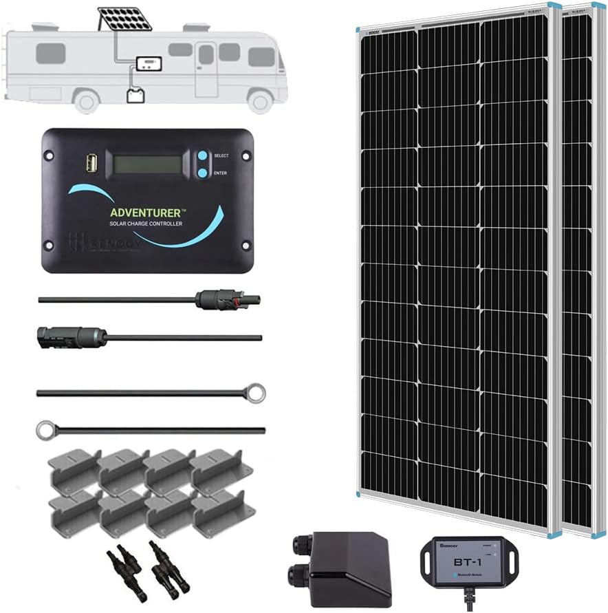 Renogy 200 Watts 12 Volts Monocrystalline Solar Panel Kit