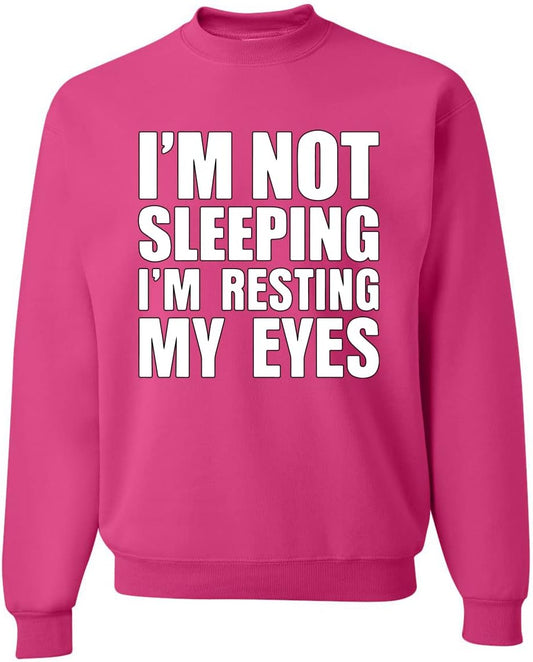 Wild Bobby I'm Not Sleeping Crewneck Sweatshirt for Humor Lovers