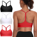 Spaghetti Strap Padded Sports Bras for Women - Y Back Support allows