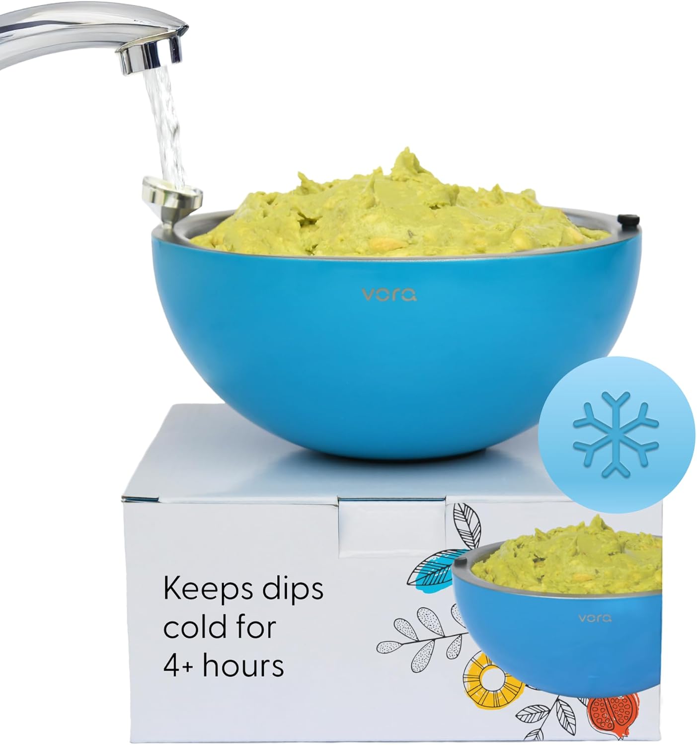 Dip Chiller Bowl 35 Oz Stainless Steel for Perfect Hosting