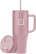 IRON FLASK Co-Pilot Insulated Mug w/Straw & Flip Cap Lids - Travel