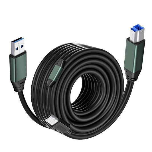 Kumiho USB 3.0 Printer Cable A Male to B Male - 65Ft Length