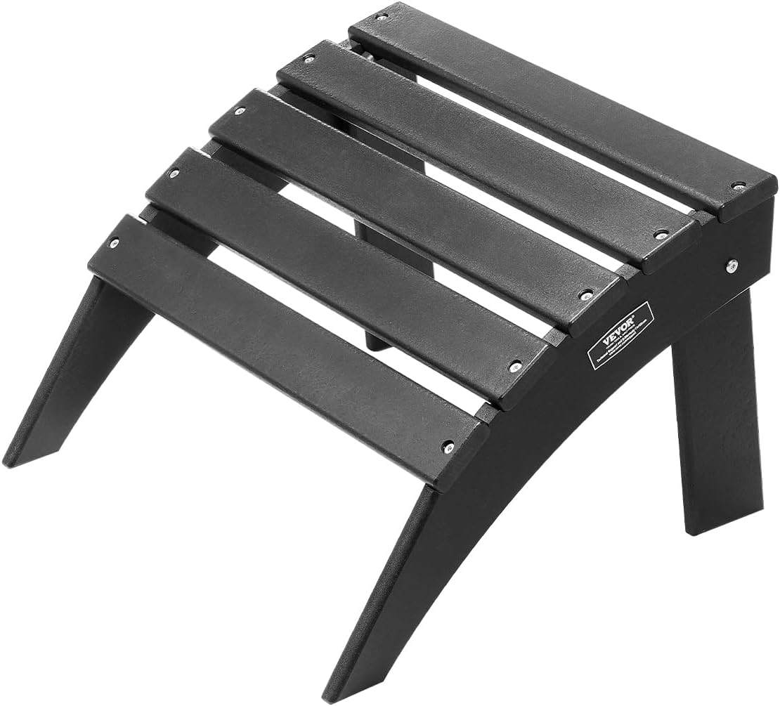 VEVOR Adirondack Ottoman: Durable Folding Foot Rest for Comfort