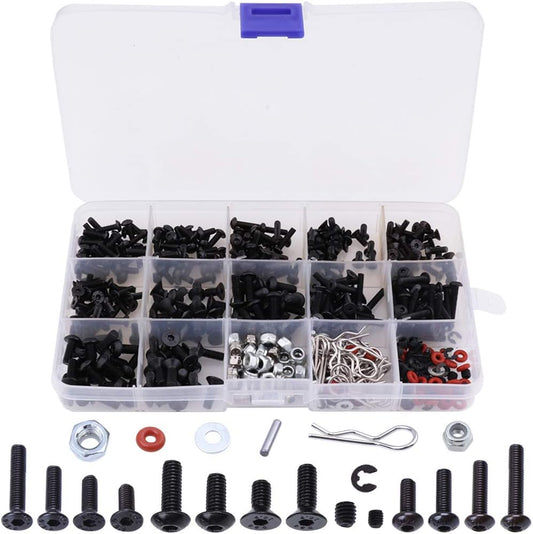HobbyPark 500pcs Universal RC Screw Kit- Fasteners for all RC Brands!