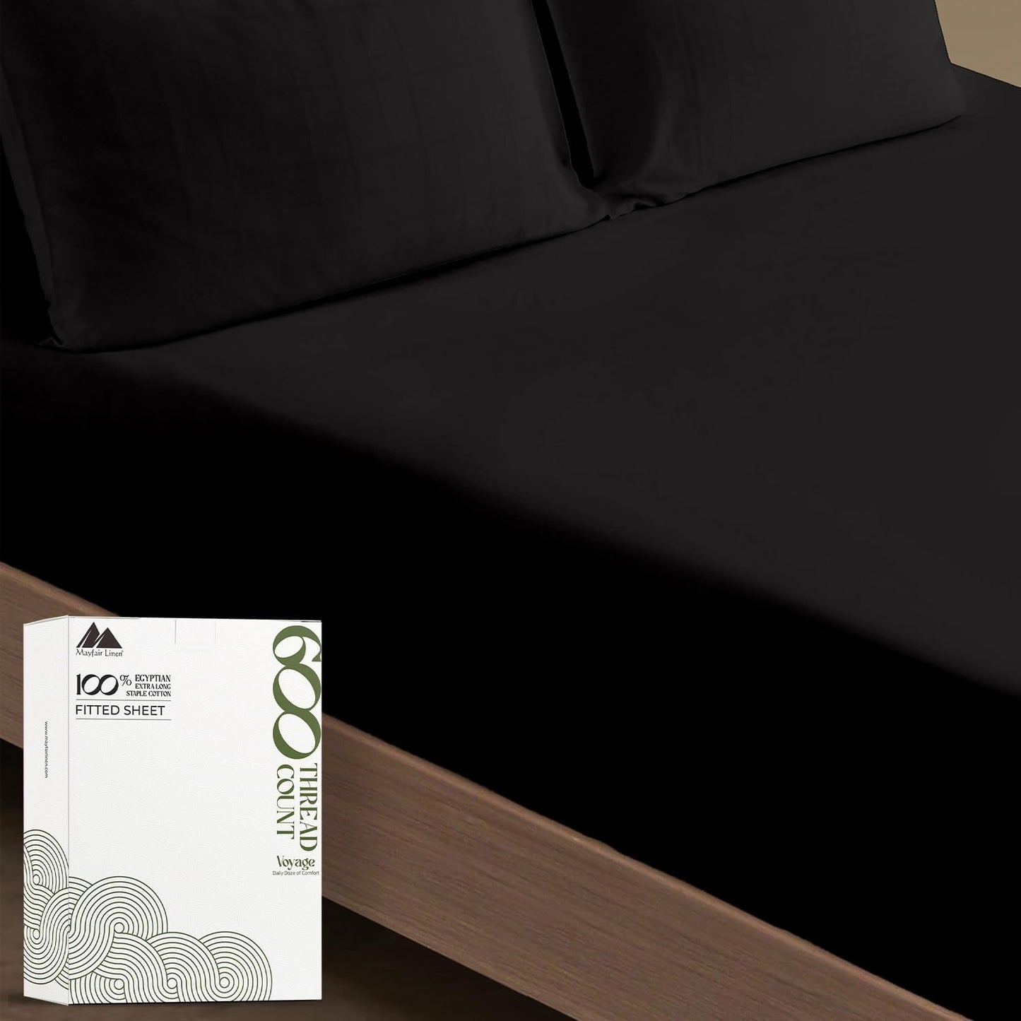 Luxurious 100% Cotton King Size Fitted Sheet by Mayfair Linen