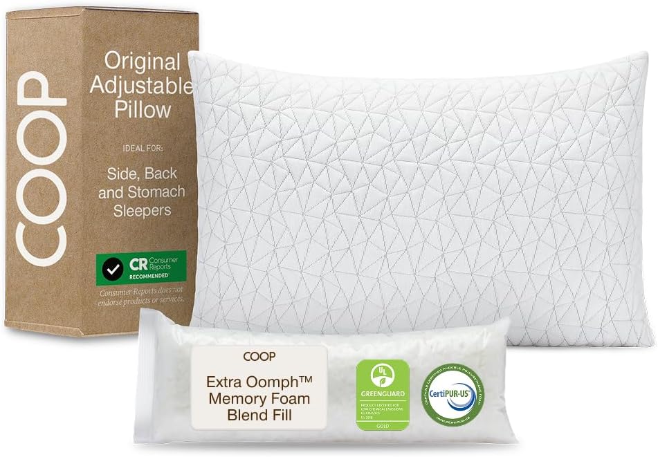 Coop Home Goods Original Adjustable Pillow for Ultimate Comfort