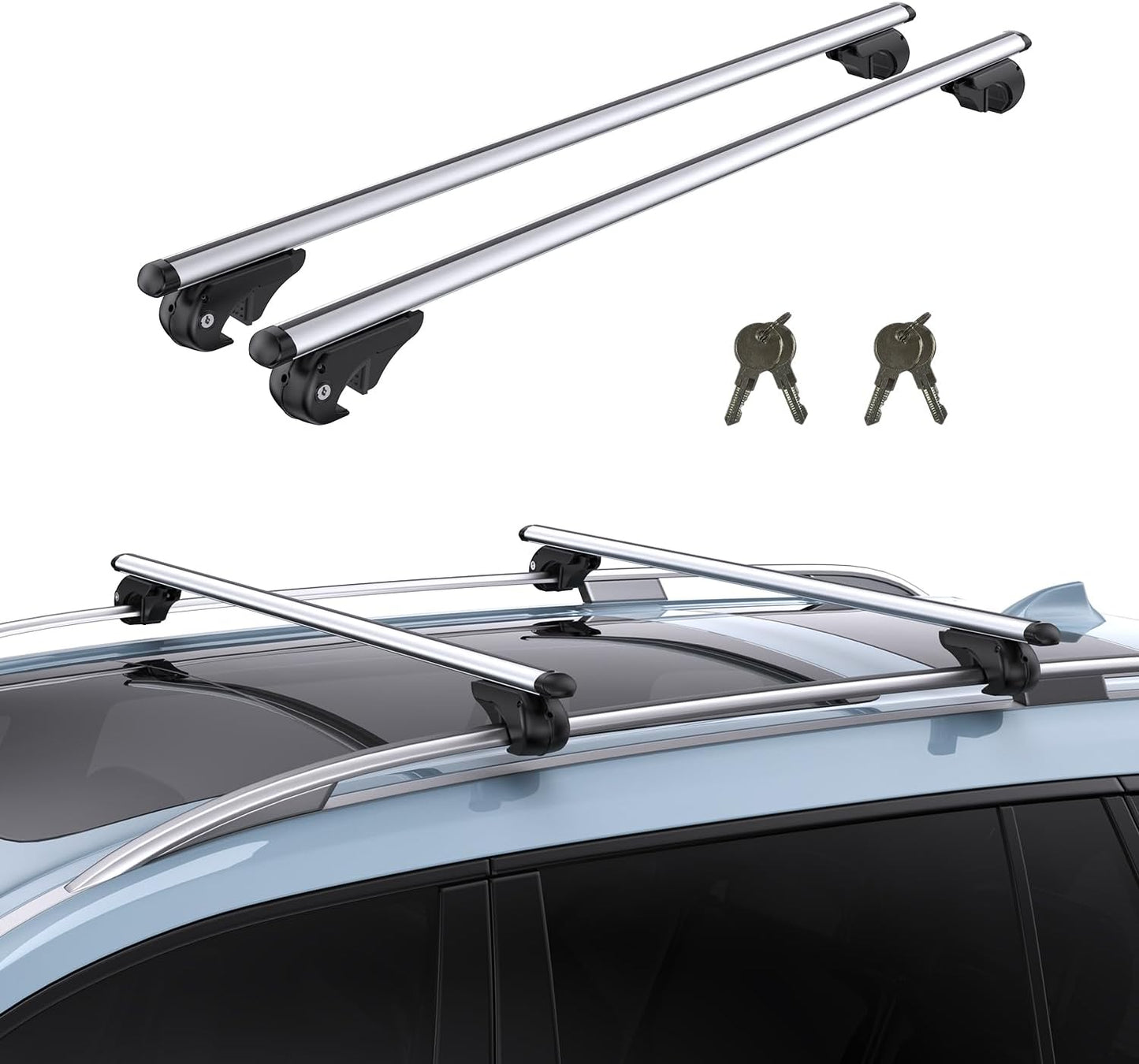 TANX Roof Rack Cross Bars with Anti-Theft Locks for SUVs