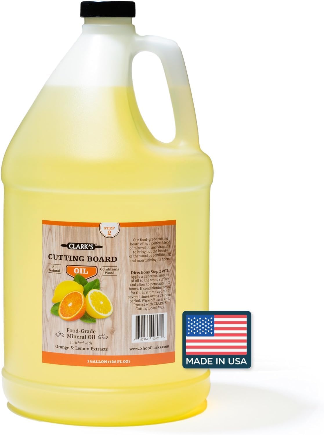 CLARK'S Cutting Board Mineral Oil for Deep Wood Protection
