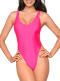 RELLECIGA Women's One Piece Thong Swimsuit - Flattering Plunge Fit Use